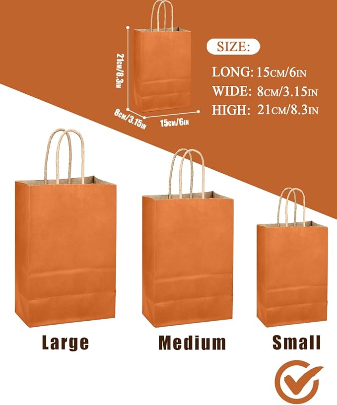 qiqee Classic Orange Gift Bag - Image 4