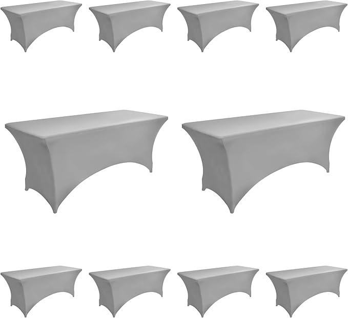 114 10-Pack 6ft Spandex Table Covers by Unknown