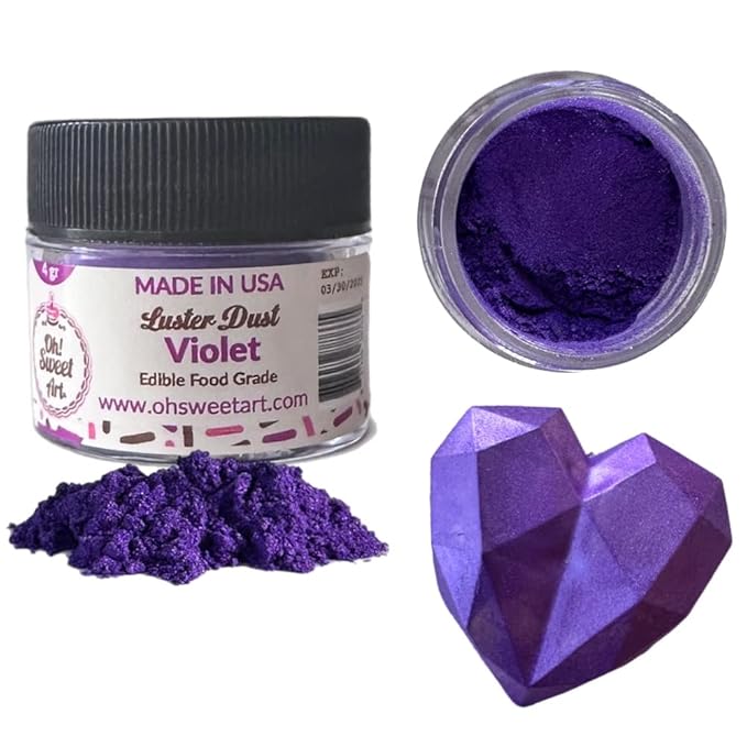 Oh! Sweet Art - 100% EDIBLE VIOLET LUSTER DUST by OhSweetArt%C2%AE