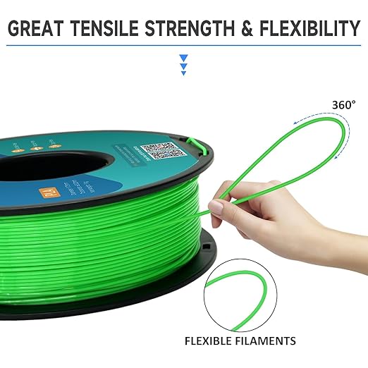 GIANTARM PLA Filament 2KG, Neatly Wound Green PLA 2pcs 1kg Spool, Dimensional - Image 4
