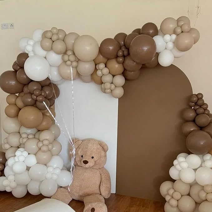 90pack Brown Balloons Different Size 18/12/10/5 Inch Brown Balloon Garland Arch - Image 4