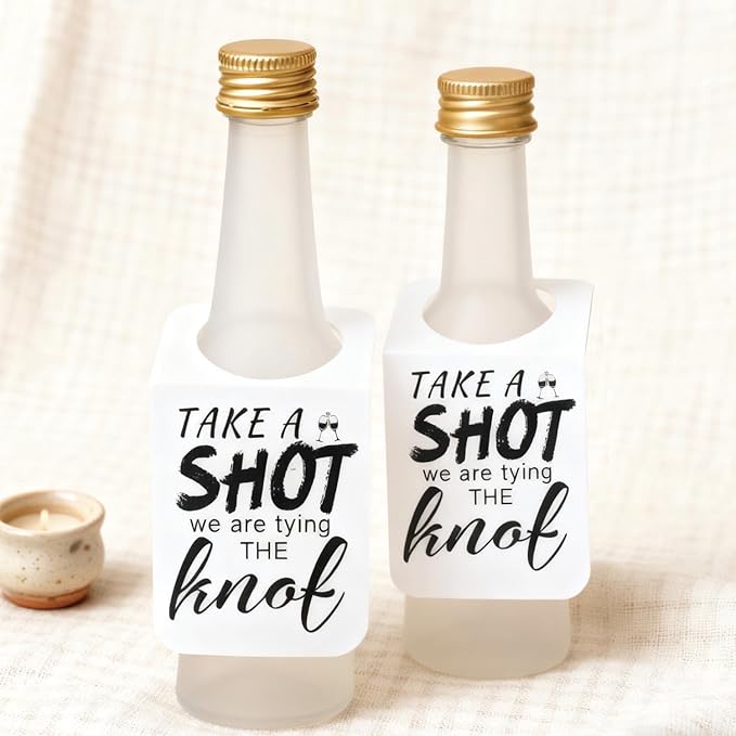 Take a Shot We are Tying The Knot Tags by Unknown