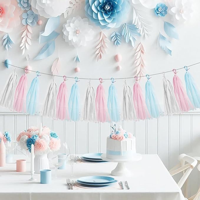 Gender Reveal Decorations Blue Pink - Image 4