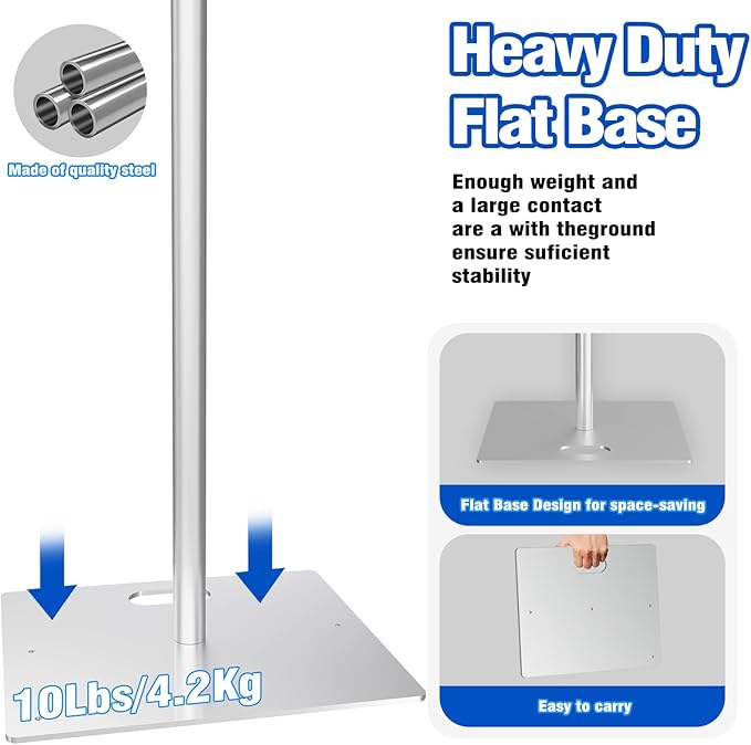 Pipe and Drape Backdrop Stand 10ftx10ft Adjustable Background Support System - Image 2