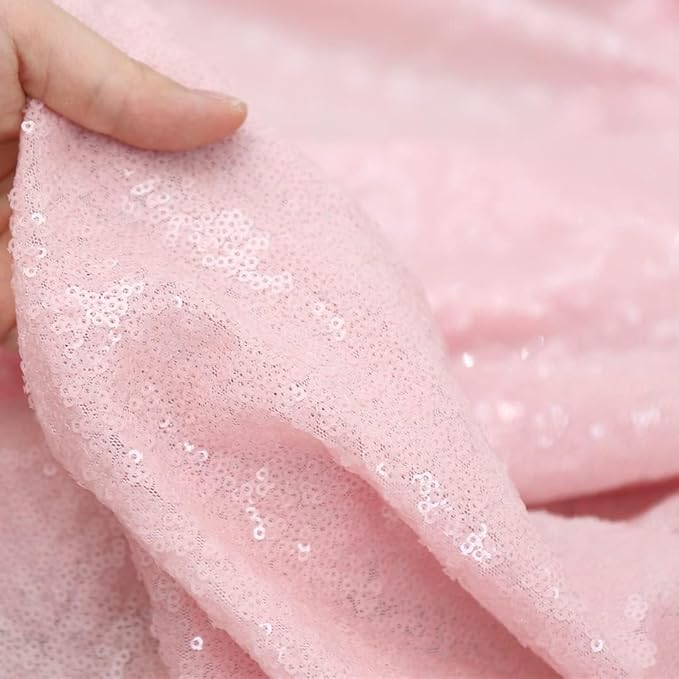 PartyDelight Pink Sequin Backdrop Wedding 20FTx10FT Not Through Background - Image 7