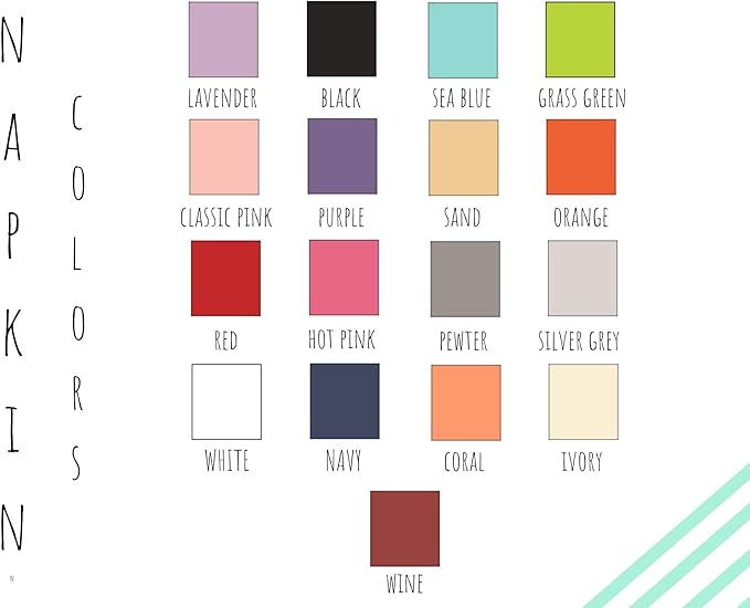 Weddingstar Personalized Printed Paper Napkins 3-Ply 50 Pack - Image 5