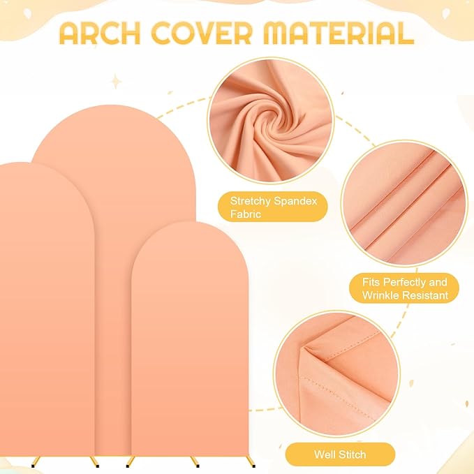 Metal Arch Backdrop Stand Set of 3 - Image 3
