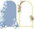 7.2FT Arch Backdrop Stand and Dusty Blue Arch Cover Set Metal Arch Stand by FUHSY