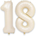 Beige 18th Birthday Balloons Number 18, 40 Inch Large Foil 1 & 8 Numbers by KAINSY