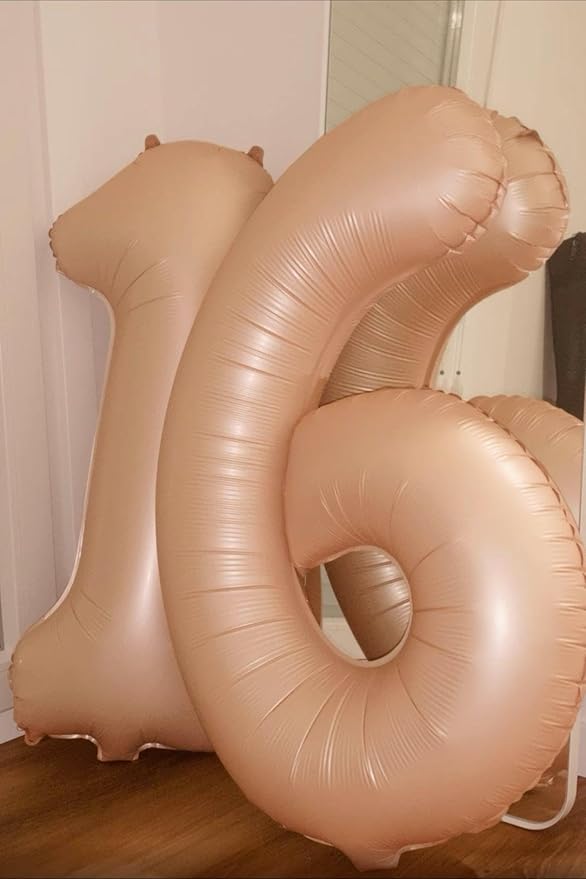 Light Brown Number 1 Balloon 40 inch, Number 1 Birthday Balloons - Image 8