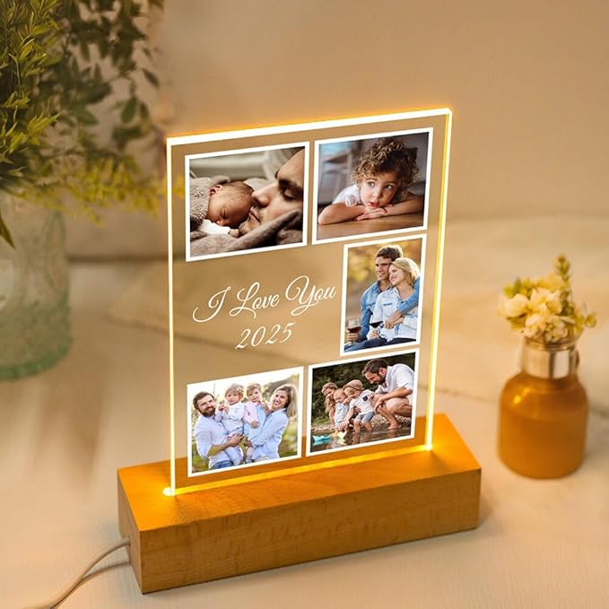 Custom Picture Frames with Photo, Customized Photo Frame with Night Light - Image 4