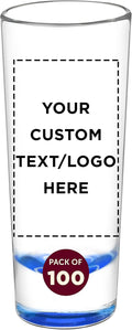 Custom Cordial Shooter Shot Glasses 2 oz. Set of 100, Personalized Bulk Pack by DISCOUNTPROMOS