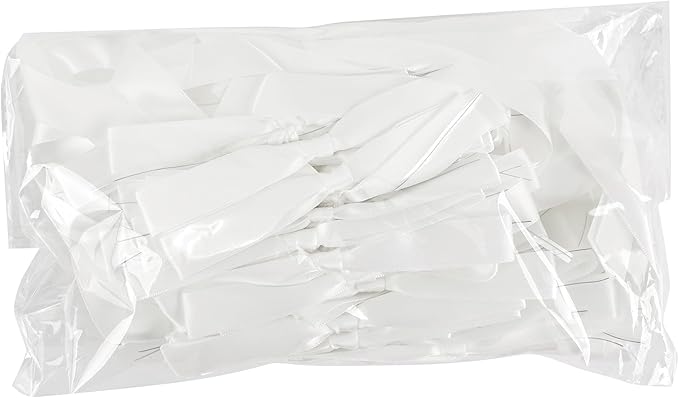 50 PCs White Bow 5 Inch Long Tail Bows - Image 8