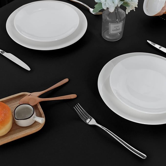 sancua 2 Pack Black Tablecloth 60 x 84 Inch, Rectangle 4 Feet Table Cloth - Image 9