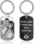 Personalized Keychain with Engraved Photo & Text Customized Custom Gift by HYPERFOLD