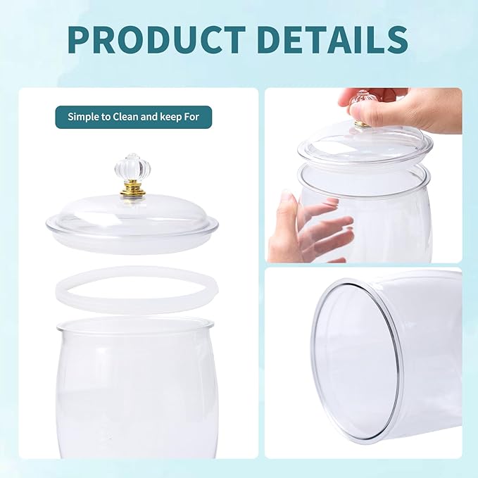4 Pcs 64 oz 90 oz Candy and Cookie Jar - Image 4