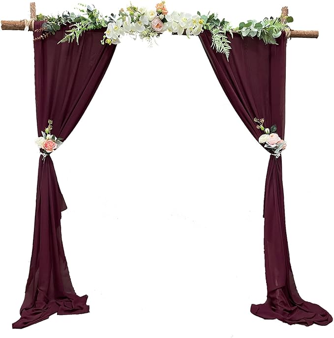 EHLDekol 10ft Chiffon Table Runners 29x120 inches Romantic Sheer Wedding Table - Image 5