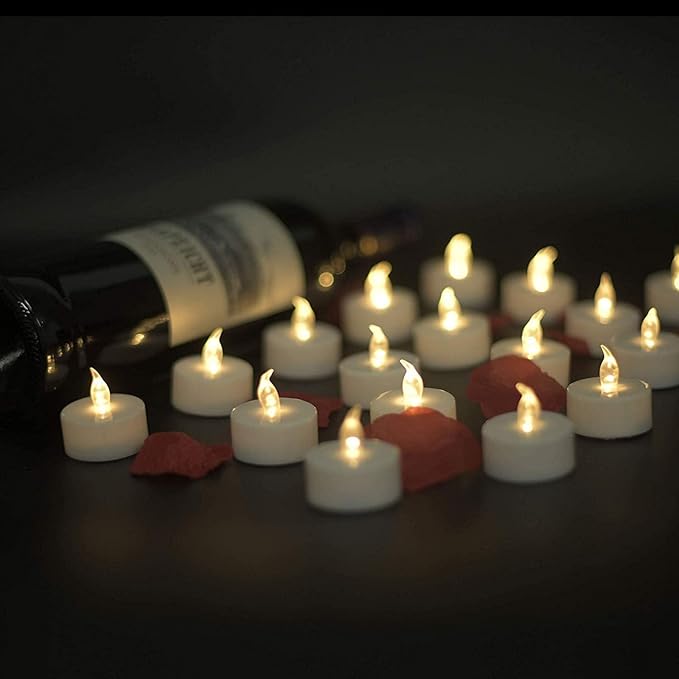 Nancia LED Tea Lights Candles- 12PACK Flameless Candles Realistic and Bright - Image 2