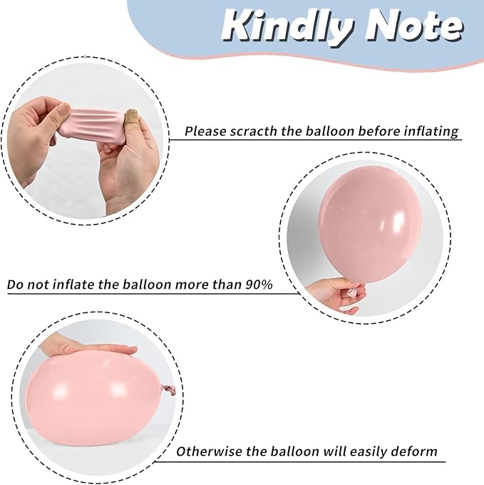 Gender Reveal Balloons, 12 Inches Pink And Blue Confetti Balloons - Image 3