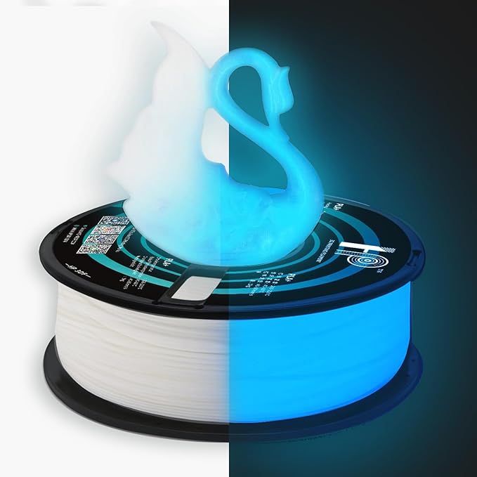 Glow in The Dark PLA Filament, 3D Printer Filament, PLA Filament 1.75mm by HP3DF