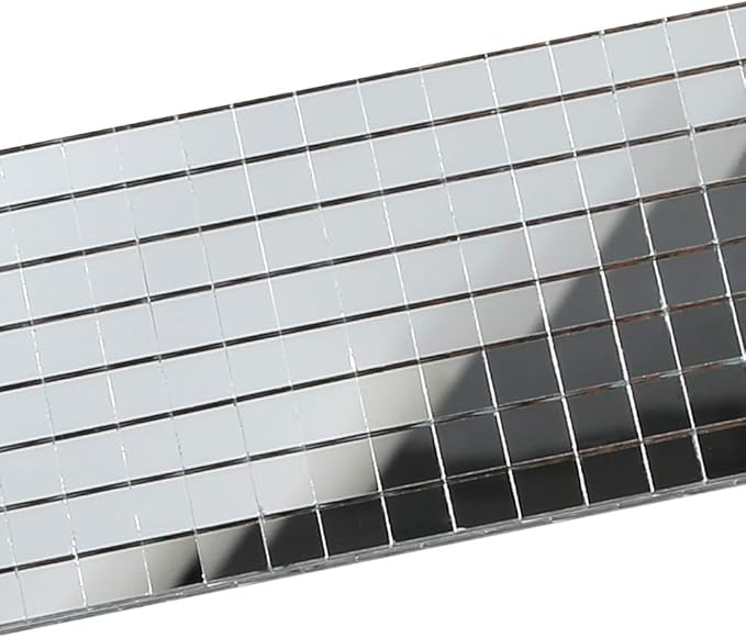 PP OPOUNT 9440 PCS Self Adhesive Mirror Mosaics Sheets, 5 x 5 mm Silver Mirrors - Image 5