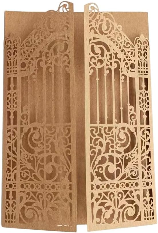MillaSaw Craft Paper Fence Laser Cut Invitation Card - Image 6