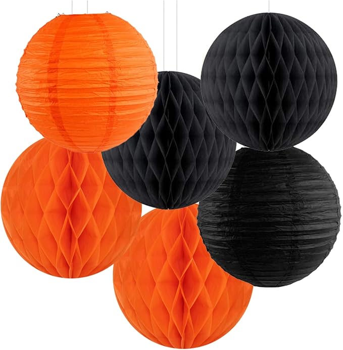 Black Orange White Halloween Party-Decorations - Image 6