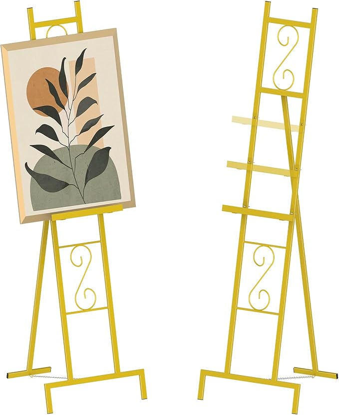 Skcoipsra 2 Pack Gold Easel Stand, 3 Tier Adjustable Larger Wedding Welcome by Skcoipsra