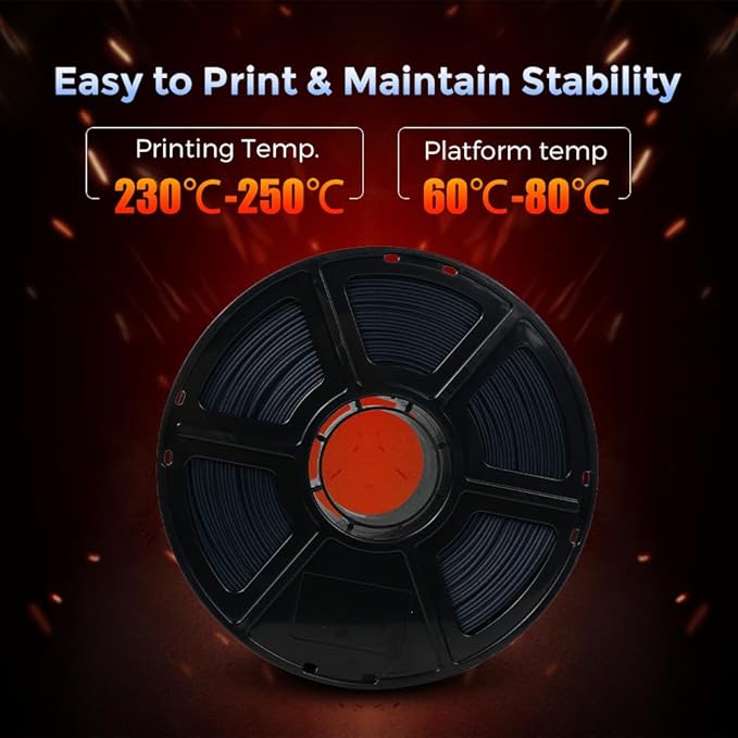 FLASHFORGE Carbon Fiber PETG Filament 1.75mm, Carbon Fiber PETG 3D Printer - Image 4