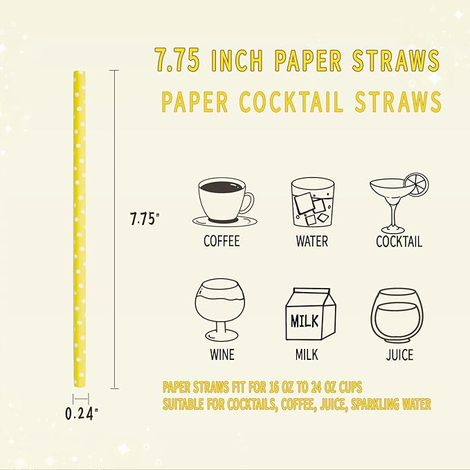 GLUJASBIO Cute Paper Straws Drinking - Image 3