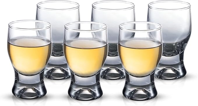 M&N HOME 6-Pack Shot Glass Set, 2-Ounce Shot Glasses, Christmas Shot Glasses by MNHOME