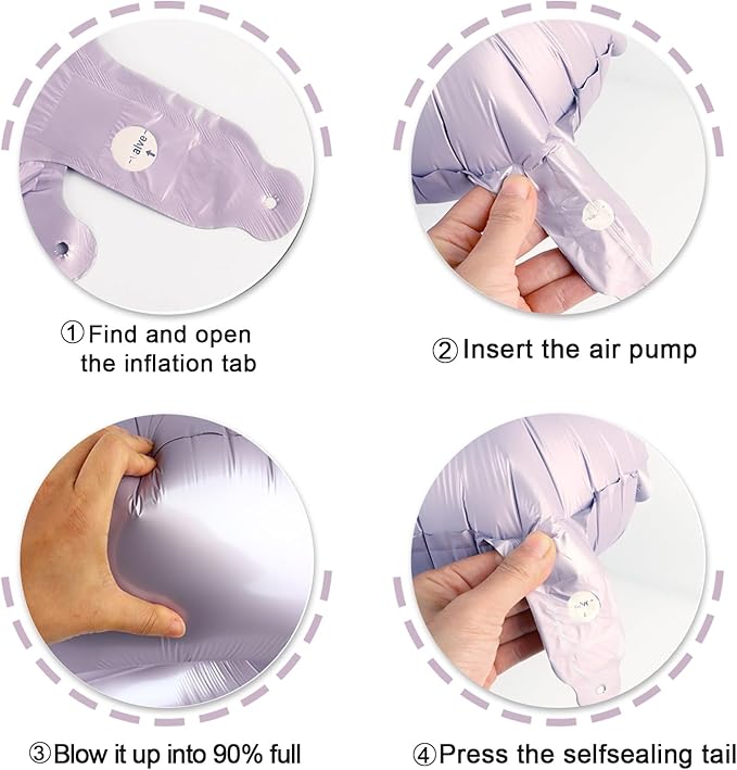 40 Inch Big Lavender 9 Balloon Number, Jumbo Giant Happy 9th 19 29 39 49 99 - Image 3
