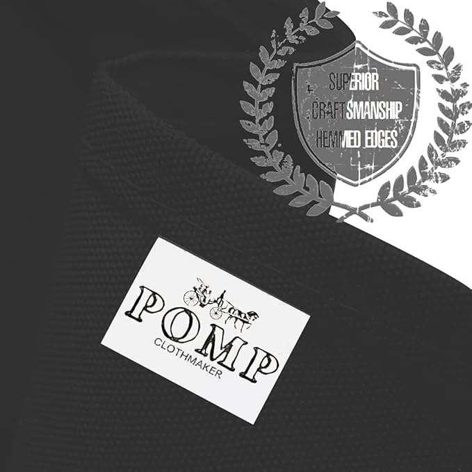 Pomp Black 60" x 126" Poplin Polyester Tablecloth | Wrinkle + Stain Resistant - Image 4