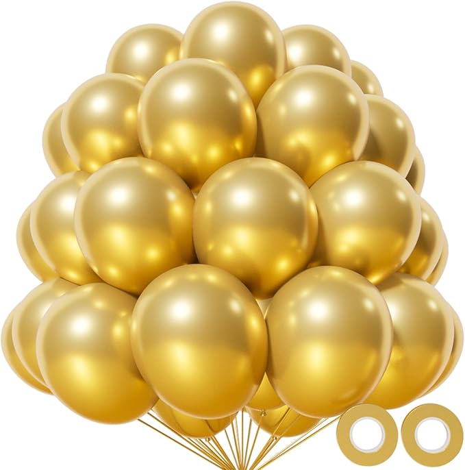 KAWKALSH Metallic Gold Balloon 12 Inch by %E7%AB%8B%E5%8D%B3%E8%B4%AD%E4%B9%B0