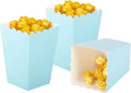 Light Blue Popcorn Boxes Mini Paper Popcorn Box Cardboard Popcorn Container by AimtoHome