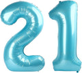 Pearl Blue 21 Number Balloon by Upgesy