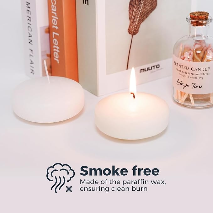 72 Floating Candles, Smoke-Free and odorless, Burning continuously - Image 5