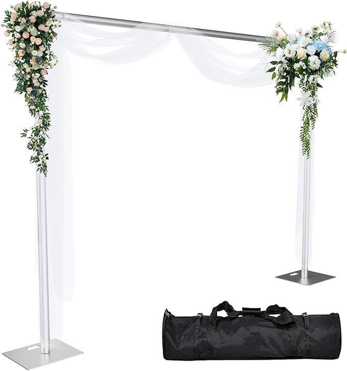 Pipe and Drape Backdrop Stand 10ftx10ft Adjustable Background Support System by Kinchoix