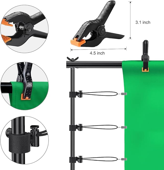 Backdrop Stand for Parties, 8.5x10ft Adjustable Background Support System for - Image 5