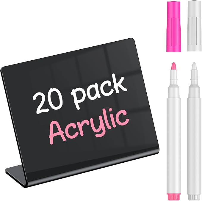 Uniclife 20 Pack Mini Chalkboard Signs by UnicLife