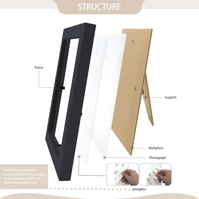 Set of 80 Picture Frame Bulk Photo Frames Wall Mounting Simple Photo Frames - Image 3
