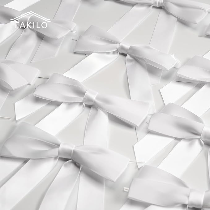 White Bows for Gift Wrapping - Image 8