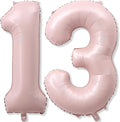 Pastel Pink 13 Balloons Numbers by KAINSY