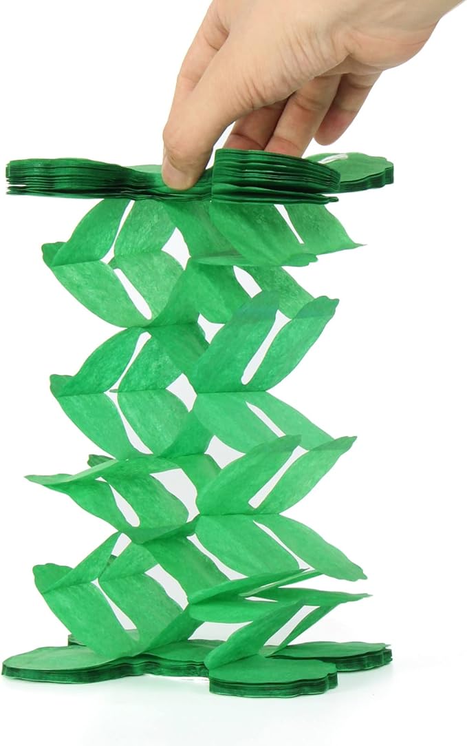 Red-Green White Party-Decorations Christmas Streamers-Garland - Image 2