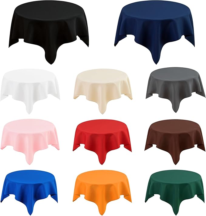 2 Pack Small Square Table Cloth 36X36 Inch Pink Tablecloth Washable Polyester - Image 7