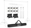 EMART Backdrop Stand 10x8.5ft Photo Studio Adjustable Background Stand Support by EMART