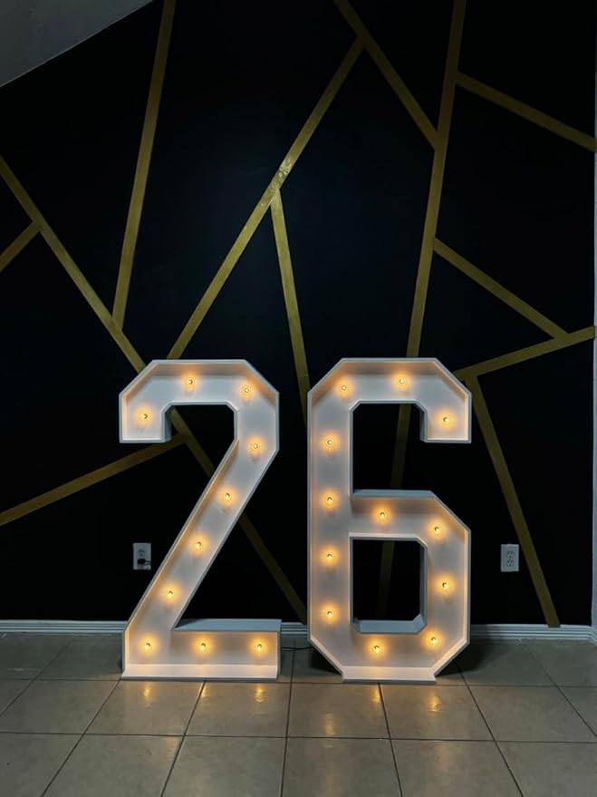 4ft Wood Marquee Letters/Numbers (Price is per Marquee, Once Order is Placed - Image 2