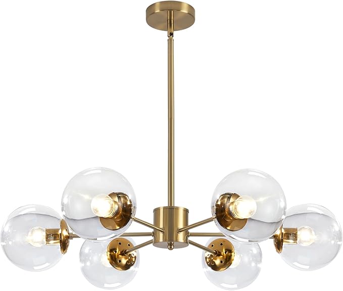 KCO Lighting Modern 6-Light Sputnik Chandelier by KCOLighting