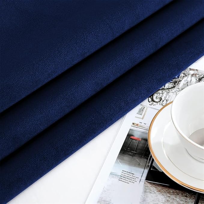 F-CHU Blue Tablecloth Thickset Velvet Tablecloth - Image 6
