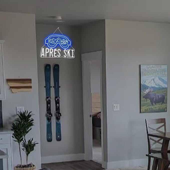 Ski Goggles Neon Sign Skiing Neon Signs - Image 2